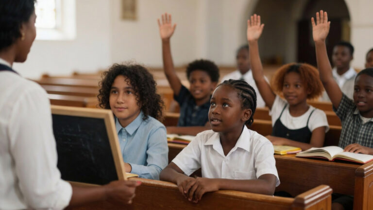 Faith Christian Center Church Children Learning In Church